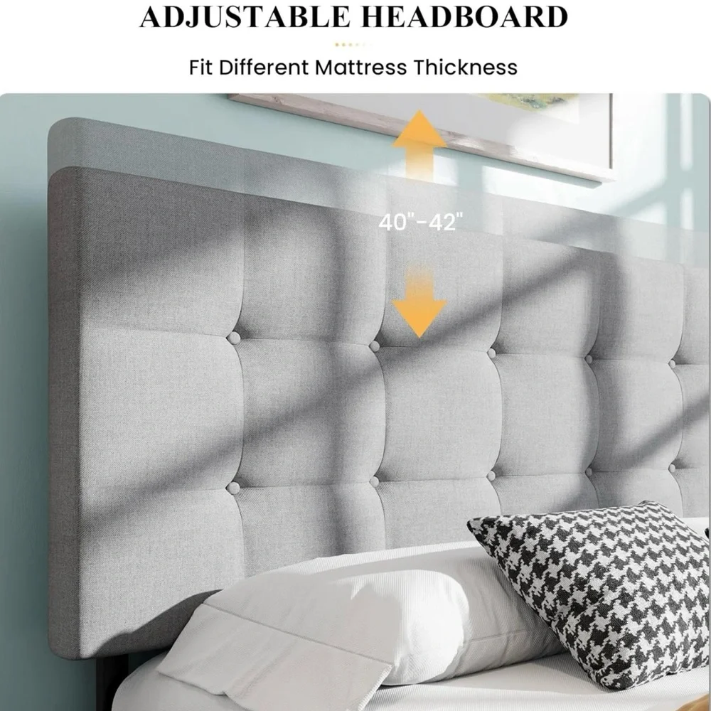 Modern Queen Bed Frame and Mattress - Used Like New